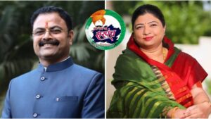 कैलादेवी मंदिरात फुटला सुनिताताईंच्या प्रचाराचा नारळ